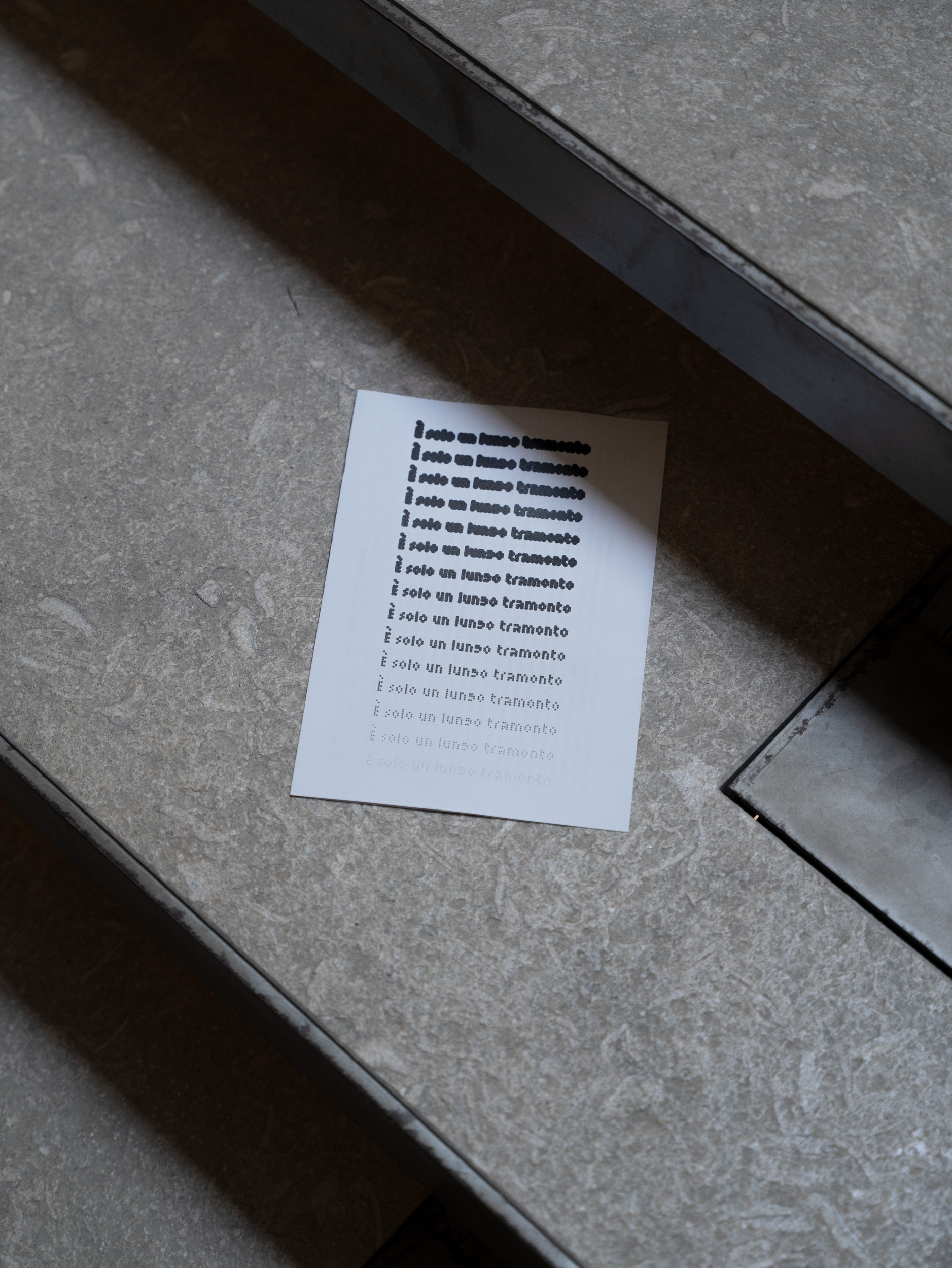 Jacopo Giacomoni, E' solo un lungo tramonto, Il Fantasma di Pepper, Day 2, a cura di Edoardo Lazzari, Scuola Piccola Zattere, 2025. Ph. Giacomo Bianco